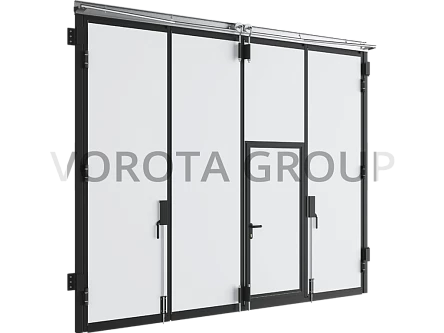 Складные гаражные ворота Doorhan промышленные 3500x2250